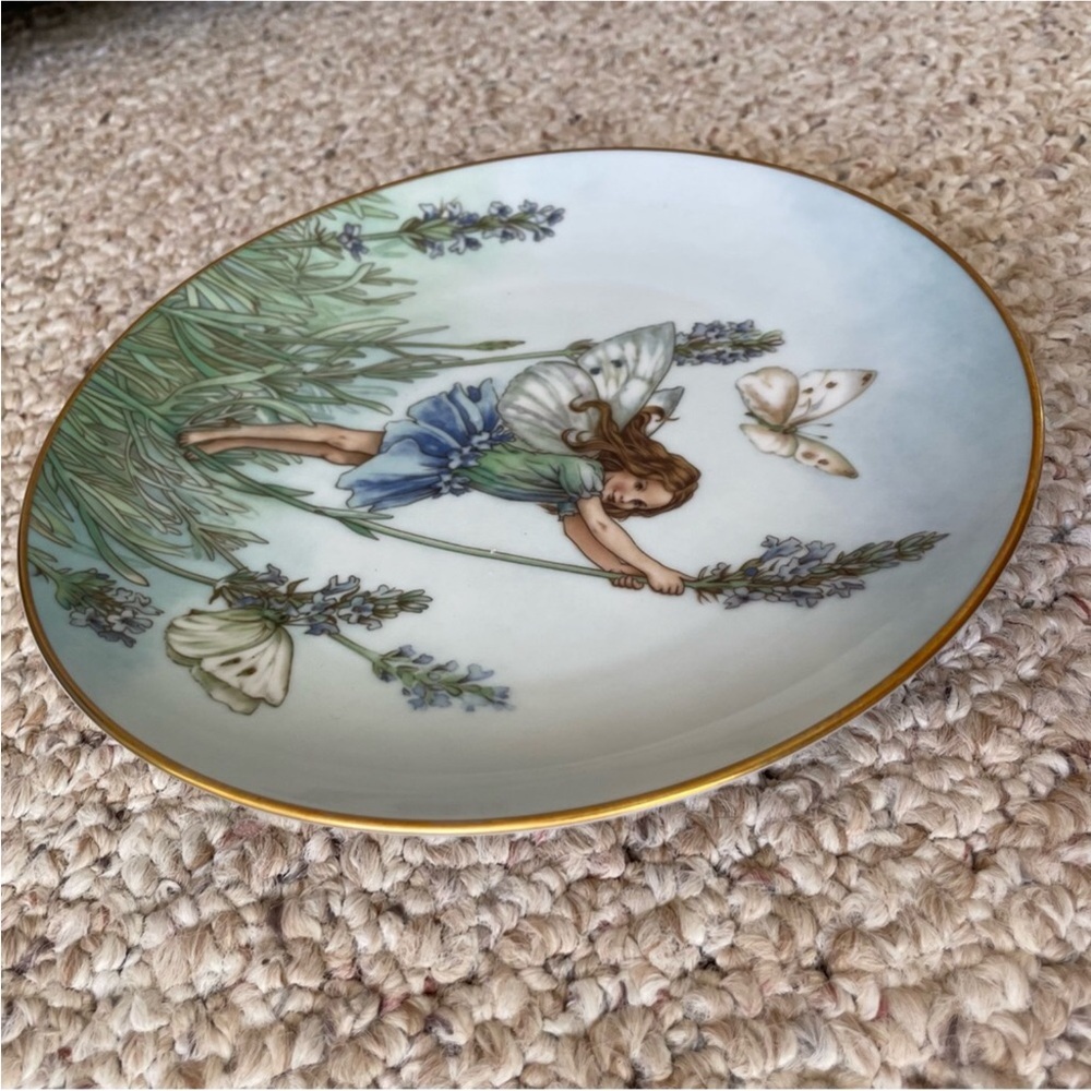 Collectible Lavender Fairy Decorative Plate by Cicely Mary Barker - Picture 6 of 6
